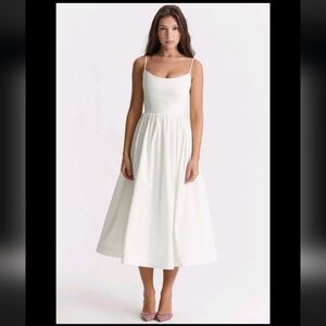 HOUSE OF CB 'Lolita' Ivory Corset Sundress /Size L(F)-US 8-10/CA1310